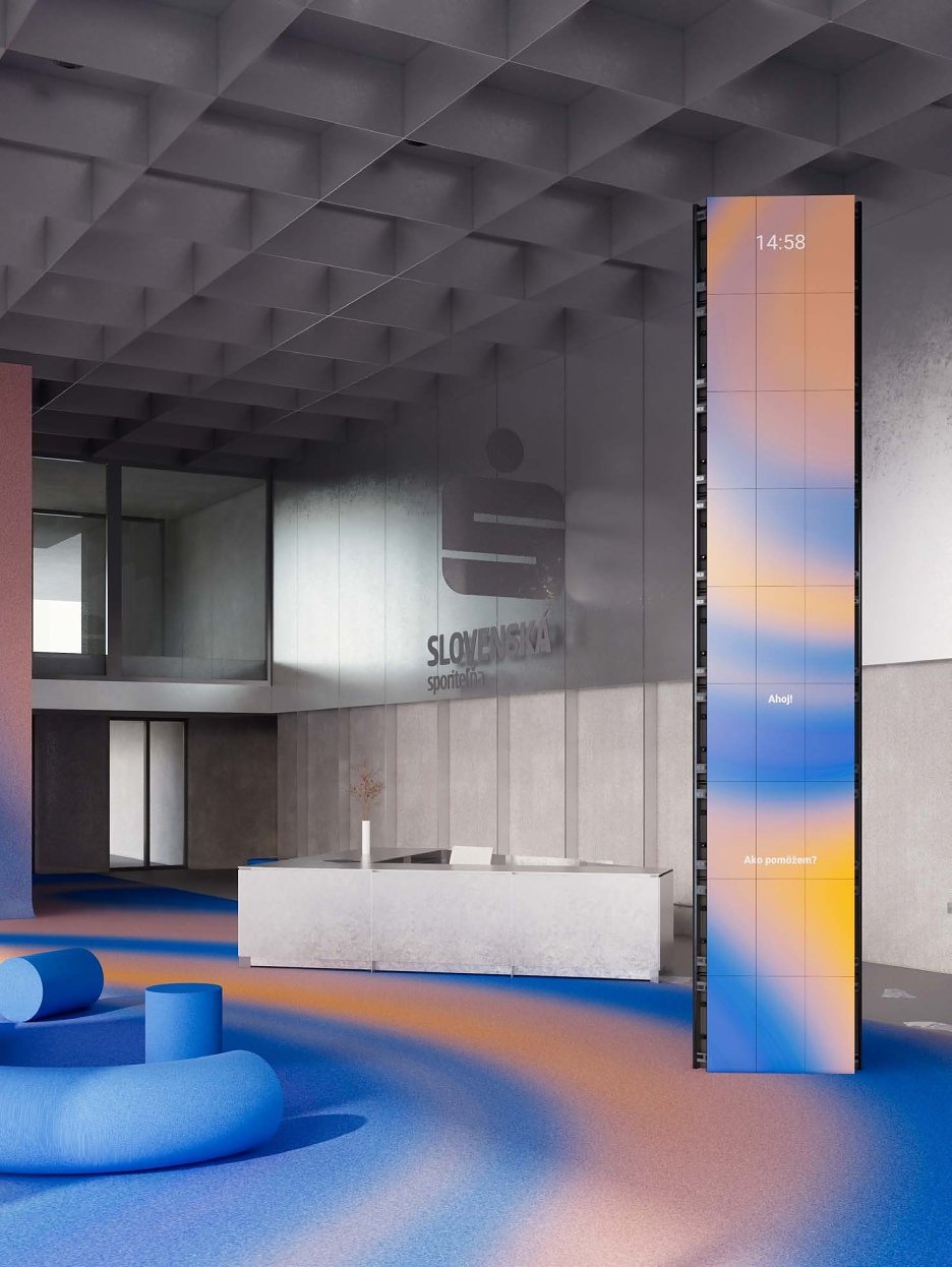 Foyer centrály Slovenskej sporiteľne