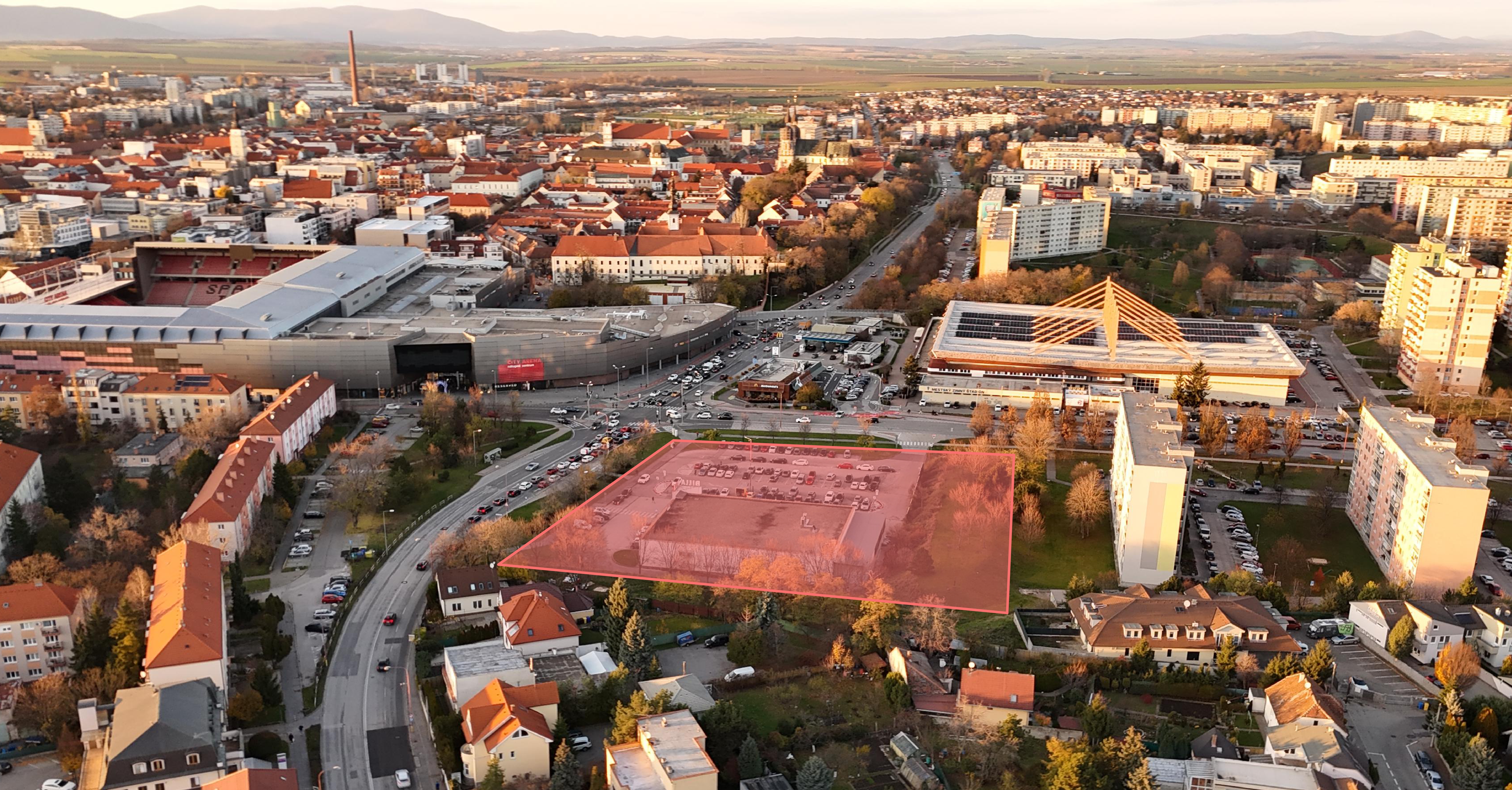 Spartakovská Trnava - obytný súbor s výškovou dominantou