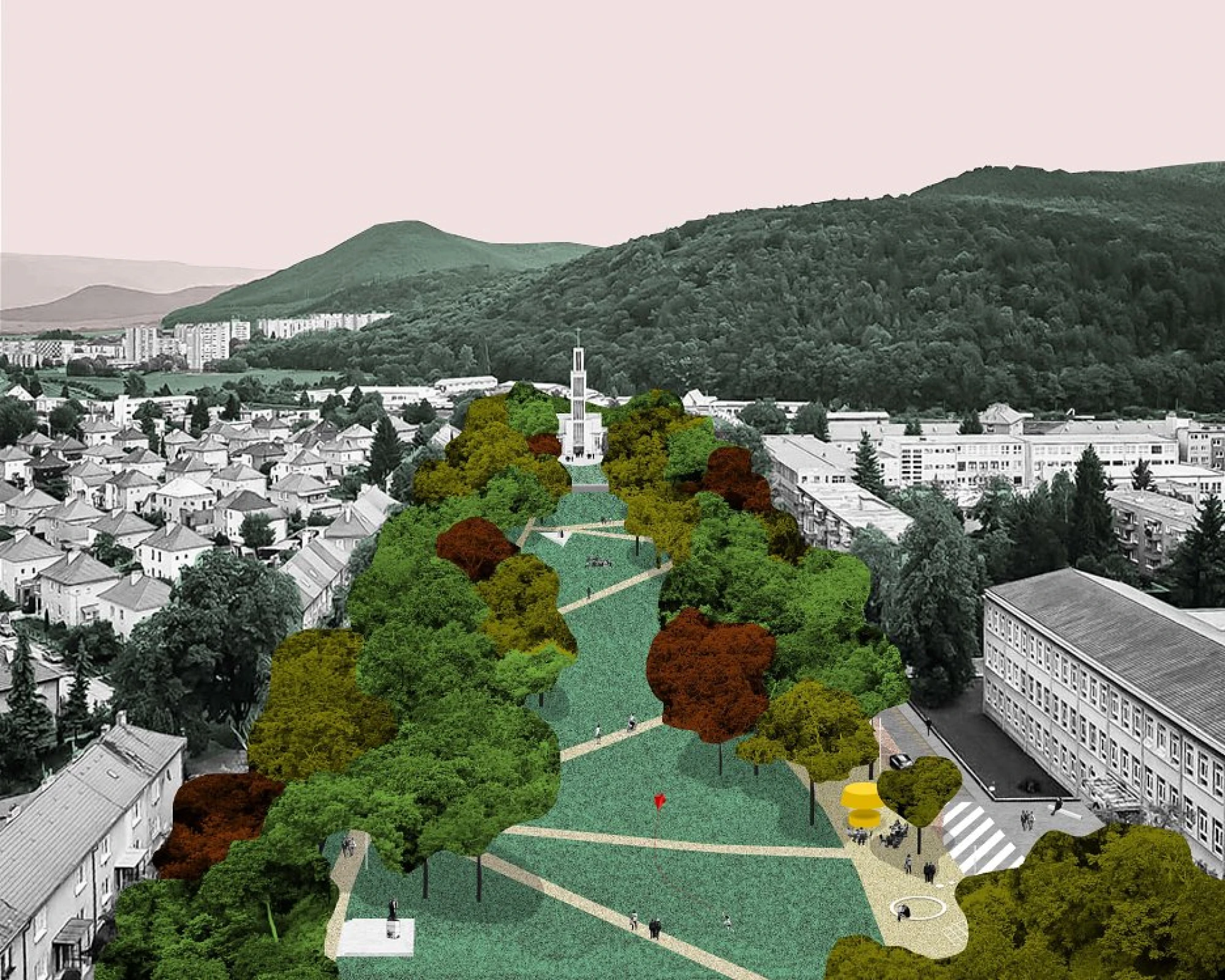 Revitalizácia územia s parkom J. A. Baťu a rekonštrukcia priľahlých komunikácií na Námestí SNP