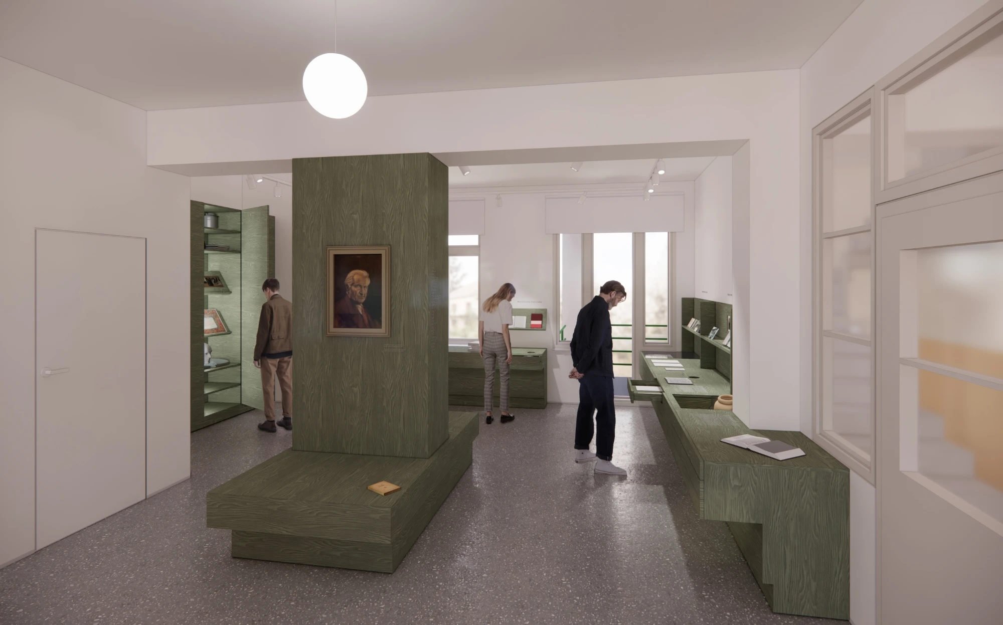 Architektonicko-výtvarný návrh novej expozície "Život a dielo básnika Ivana Kraska"